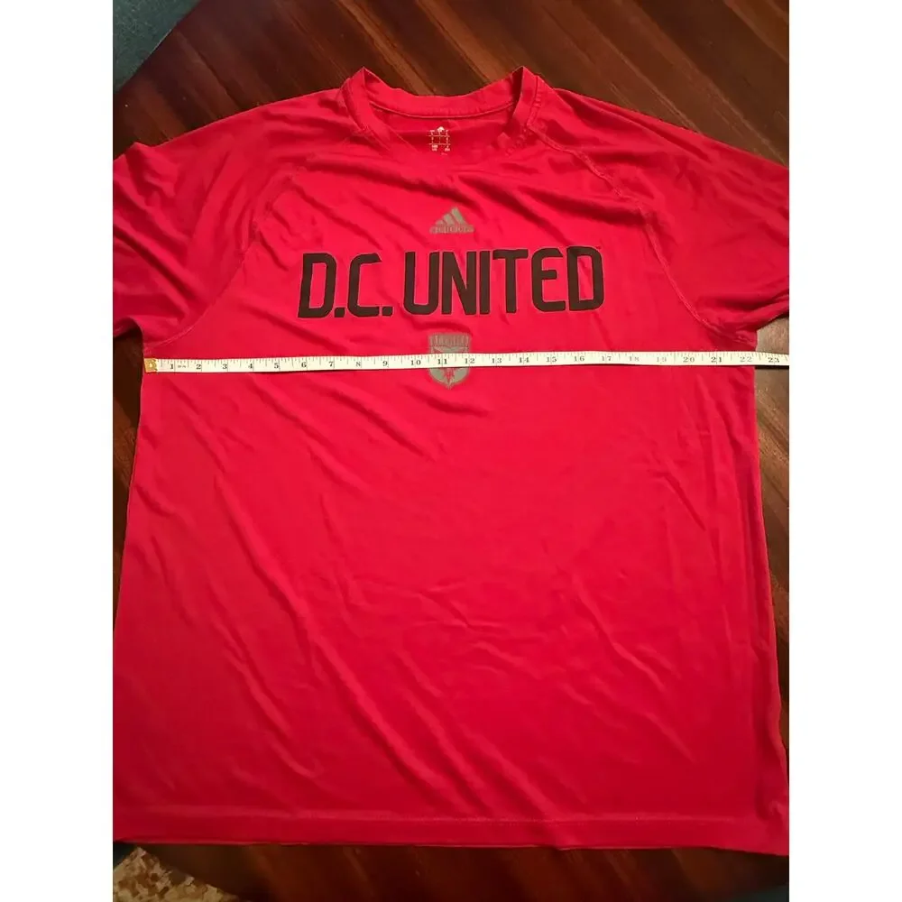 Adidas Climalite DC United Red Round Neck T-shirt Size L